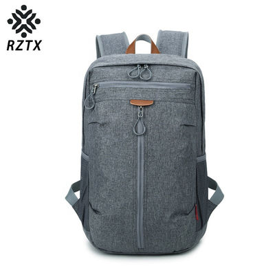 ที่จับด้านบน 20L Men Business Backpack 1 กระเป๋าด้านหน้า วัสดุโพลีเอสเตอร์